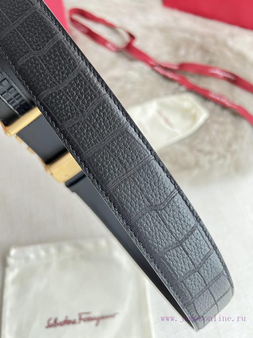 Ferrgamo.. Ferragamo Belt ️ Automatic BeltAutomatic buckle, pure steel material automatic bu qfb1vn7a - Image 6