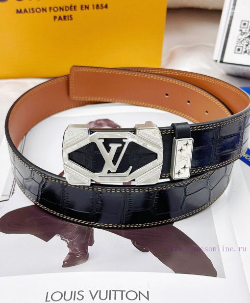 Belt LV Louis Vuitton replicaThe waistband is made of 100% cowhide, ensuring genuine leather ofyzu7yb - Image 6