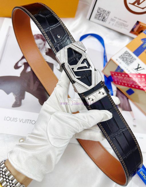 Belt LV Louis Vuitton replicaThe waistband is made of 100% cowhide, ensuring genuine leather ofyzu7yb - Image 7