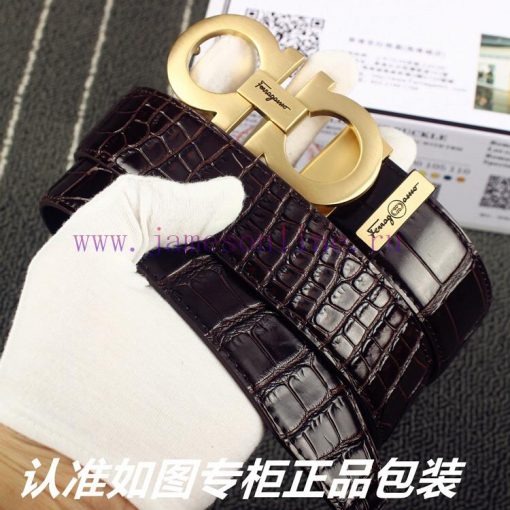 Ferragami crocodile patternComes with a punch as a giftThe material is made of 100% top laye 4skikwo1 - Image 3