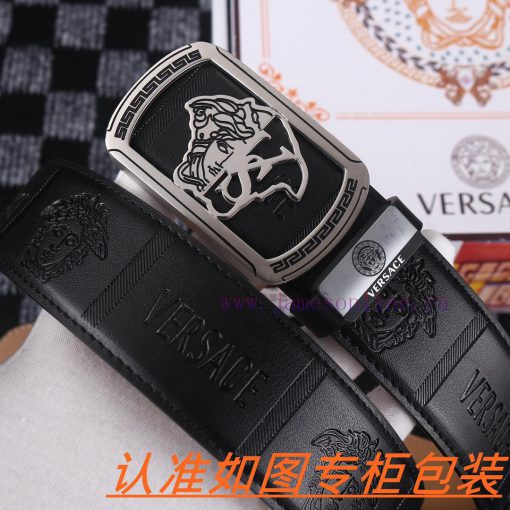 Men's belt VersaceMen's leather belt is made of 100% head layer cowhide, ensuring that the 2 7r918g0n - Image 4