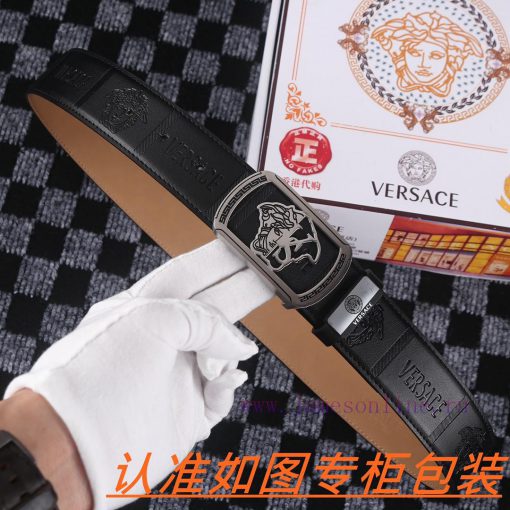 Men's belt VersaceMen's leather belt is made of 100% head layer cowhide, ensuring that the 2 c4u5jd98 - Image 7