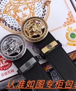 Men's belt VersaceMen's leather belt is made of 100% head layer cowhide, ensuring that the 2 a3cencqh
