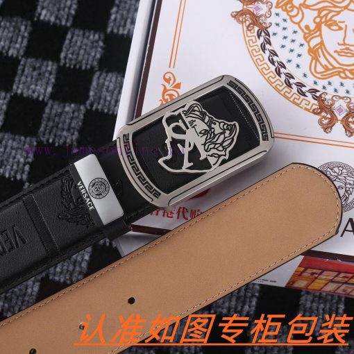 Men's belt VersaceMen's leather belt is made of 100% head layer cowhide, ensuring that the 2 7r918g0n - Image 6