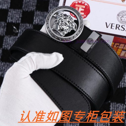Men's belt VersaceMen's leather belt is made of 100% head layer cowhide, ensuring that the 2 n154u002