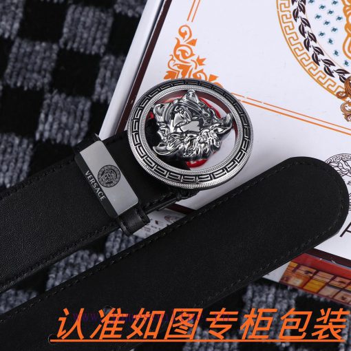 Men's belt VersaceMen's leather belt is made of 100% head layer cowhide, ensuring that the 2 n154u002 - Image 8