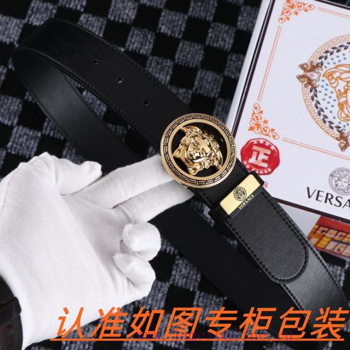 Men's belt VersaceMen's leather belt is made of 100% head layer cowhide, ensuring that the 2 smtqzary - Image 7
