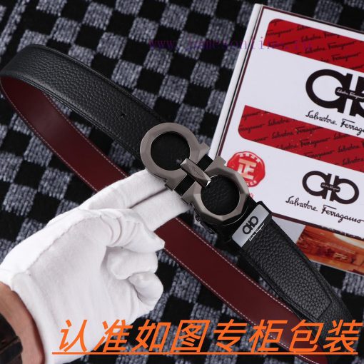 Ferragami ️The material is made of 100% top layer cowhide, ensuring that 24k pure steel buck 2d2paa1x - Image 7