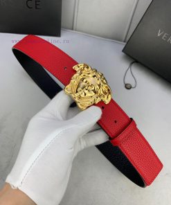 Width 4.0cm, Versace. This plain matte bottom waistband is adorned with the iconic Versace M nm8gejxx