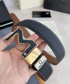 Montblanc Montblanc ️ Belt and beltHanging buckle, new original classic boutique leather let wwjthq3y