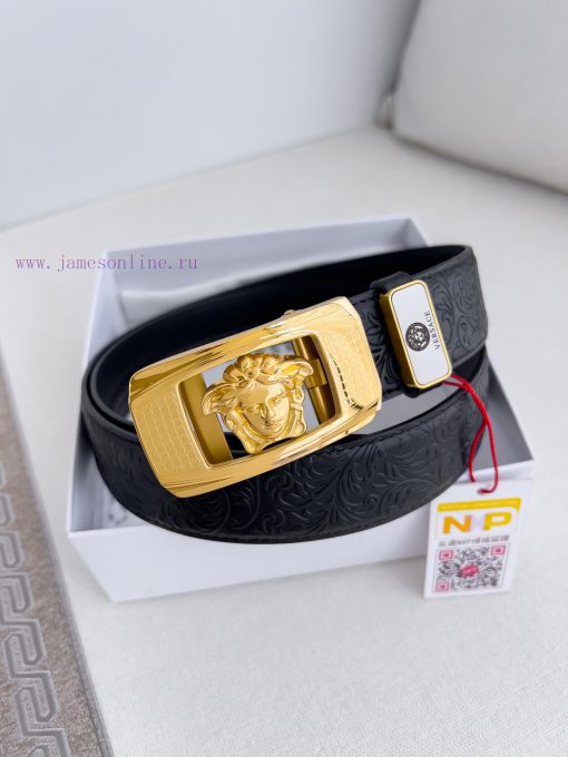Versace Versace. ️ Belt and belt automatic beltAutomatic belt, classic head buckle made of p 6p4explr - Image 3
