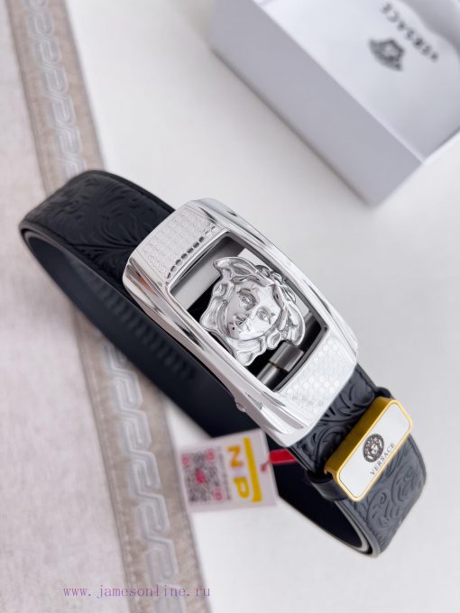 Versace Versace. ️ Belt and belt automatic beltAutomatic belt, classic head buckle made of p 6p4explr - Image 5