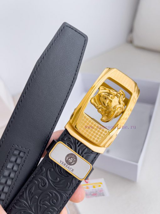 Versace Versace. ️ Belt and belt automatic beltAutomatic belt, classic head buckle made of p 6p4explr - Image 8