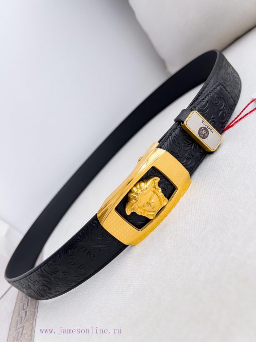 Versace Versace. ️ Belt and belt automatic beltAutomatic belt, classic head buckle made of p pvv3wh7f - Image 4
