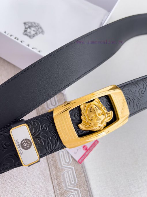 Versace Versace. ️ Belt and belt automatic beltAutomatic belt, classic head buckle made of p pvv3wh7f - Image 5