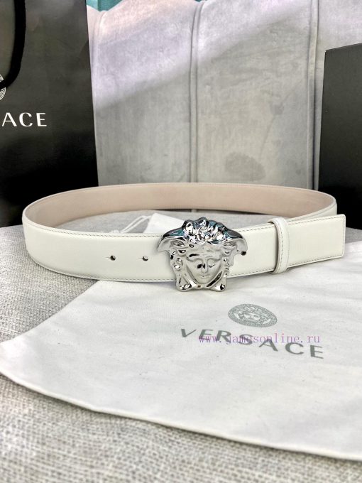 Width 4.0cm Versace This soft belt is adorned with a 3D Medusa belt buckle, which can be pai lhczyu7d