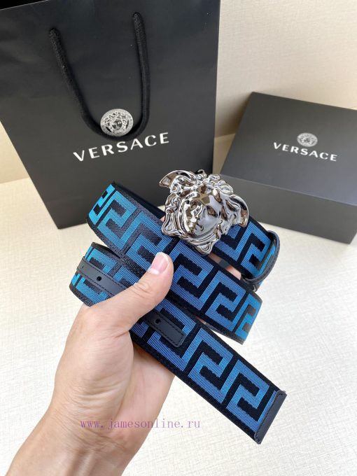 Width 3.8cm Versace This satin belt from Versace has a very casual style, adorned with the i umn81nt8 - Image 6
