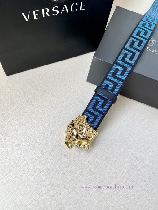 Width 3.8cm Versace This satin belt from Versace has a very casual style, adorned with the i 5hanrr0p - Image 7