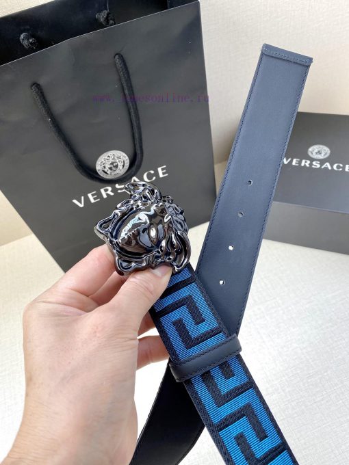 Width 3.8cm Versace This satin belt from Versace has a very casual style, adorned with the i k166dupw - Image 7