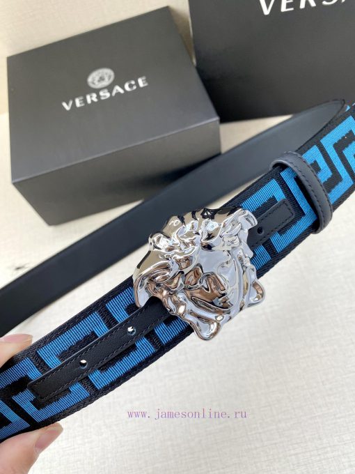 Width 3.8cm Versace This satin belt from Versace has a very casual style, adorned with the i 2g1ju2p1 - Image 3