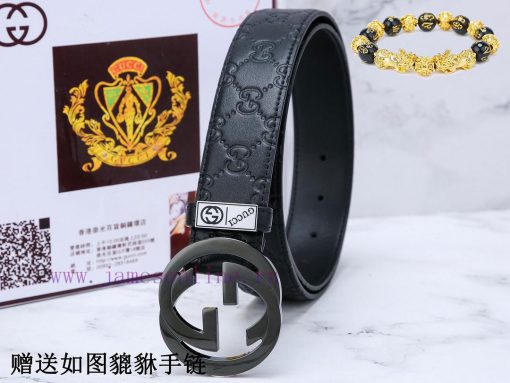 Belt Gucci Gucci️The waist belt is made of 100% cowhide, ensuring that the genuine leather i daf1nuot - Image 4