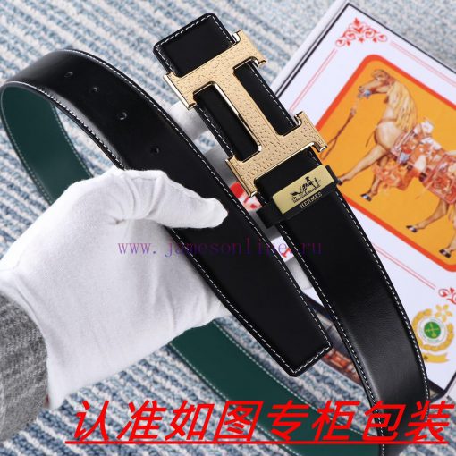 Men's belt HermesMen's leather belt is made of 100% head layer cowhide, ensuring that the 24 8aad7d2b - Image 7