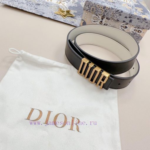 Remastered imported original factory leather belt, women's casual belt 3.0cm, Dior new style wscj2mov