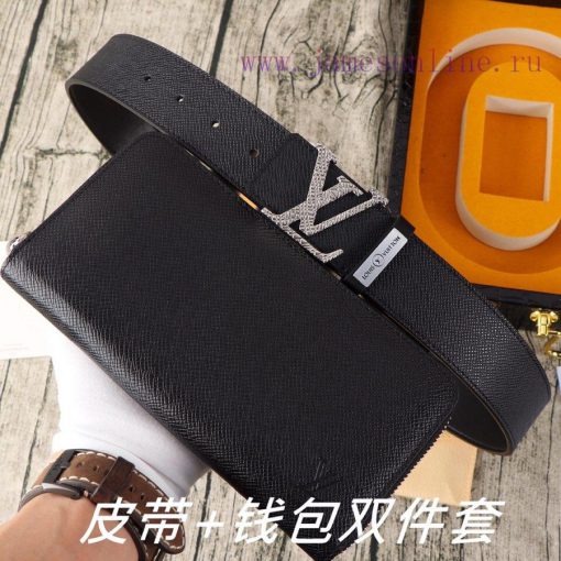 LV. Yilu Weideng Double Piece SetWooden box, belt+wallet, two-piece setGrade: Imported 100% 6ikfixi9 - Image 3