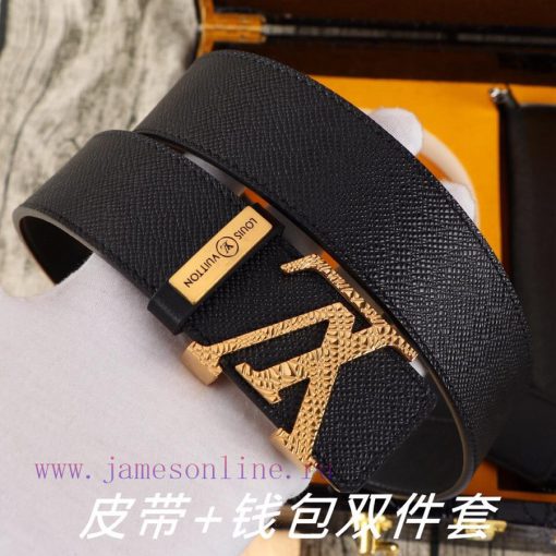 LV. Yilu Weideng Double Piece SetWooden box, belt+wallet, two-piece setGrade: Imported 100% rtp9dwxs - Image 5