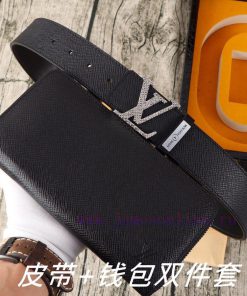 LV. Yilu Weideng Double Piece SetWooden box, belt+wallet, two-piece setGrade: Imported 100% vecw96yq