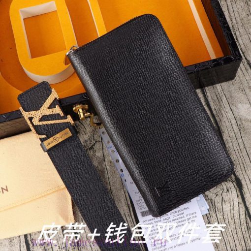 LV. Yilu Weideng Double Piece SetWooden box, belt+wallet, two-piece setGrade: Imported 100% rtp9dwxs - Image 6