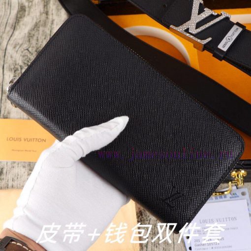 LV. Yilu Weideng Double Piece SetWooden box, belt+wallet, two-piece setGrade: Imported 100% vecw96yq - Image 7