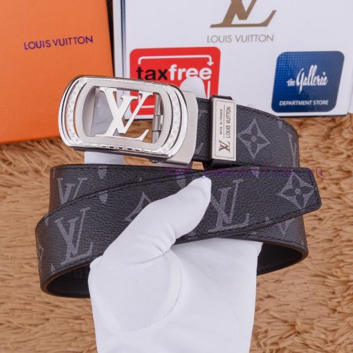 LV 316 pure steel automatic buckle ⏯️ P Belt Width 3.5cm Special Fabric Head Layer Leather B ku4ko4gc - Image 8