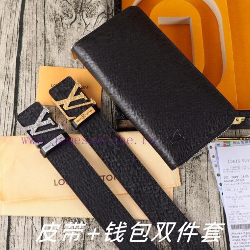 LV. Yilu Weideng Double Piece SetWooden box, belt+wallet, two-piece setGrade: Imported 100% vecw96yq - Image 10