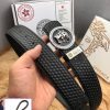 Versace checkered cowhide belt body, exquisite buckle craftsmanship, luxurious and noble sty pryx8o4d