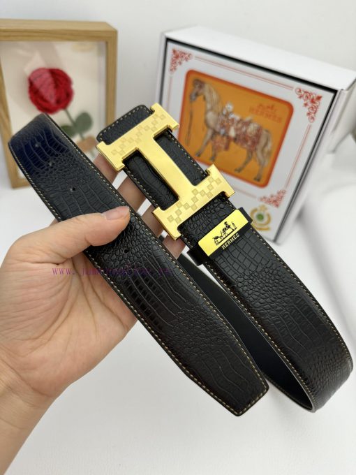 Hermes Hermès  Material: Leather Belt with 100% Head Layer. The leather belt is guaranteed t sq7nj4d6 - Image 3