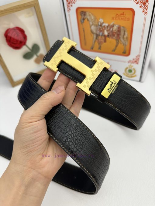 Hermes Hermès  Material: Leather Belt with 100% Head Layer. The leather belt is guaranteed t sq7nj4d6 - Image 5