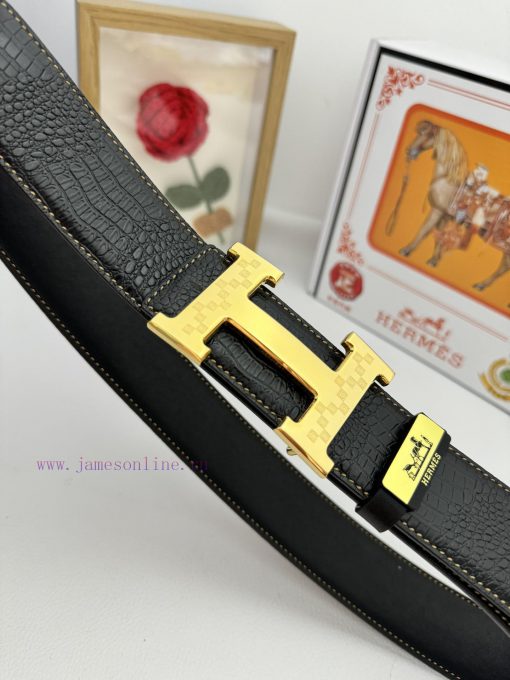 Hermes Hermès  Material: Leather Belt with 100% Head Layer. The leather belt is guaranteed t sq7nj4d6 - Image 8