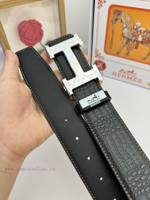 Hermes Hermès  Material: Leather Belt with 100% Head Layer. The leather belt is guaranteed t xwnf6p0u - Image 9
