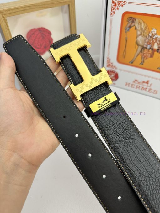 Hermes Hermès  Material: Leather Belt with 100% Head Layer. The leather belt is guaranteed t sq7nj4d6 - Image 9