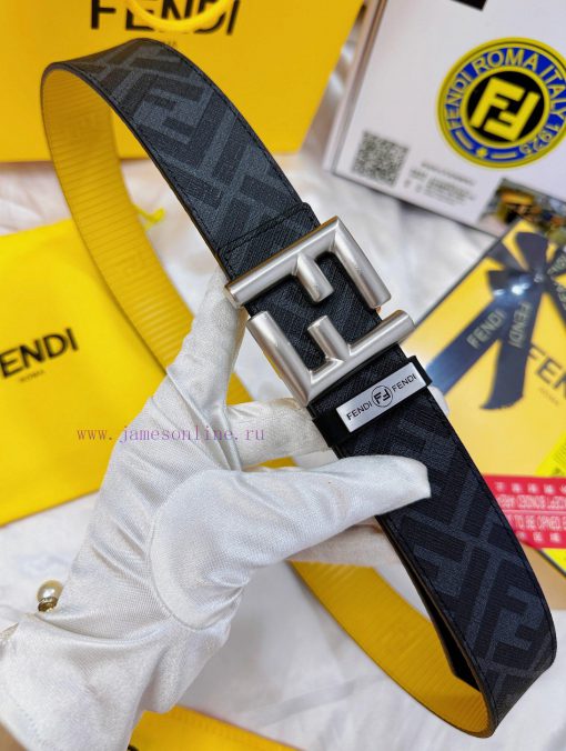 Belt FENDI Fendi ReproductionThe waistband is made of 100% imported top layer cowhide, ensur wfk87cyo - Image 5