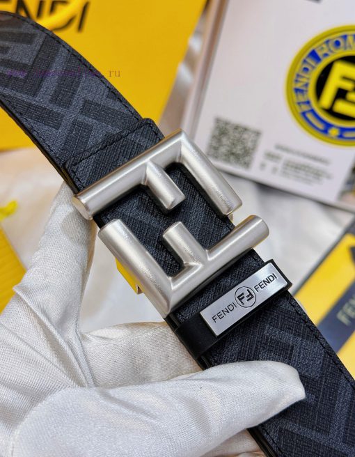 Belt FENDI Fendi ReproductionThe waistband is made of 100% imported top layer cowhide, ensur wfk87cyo - Image 8