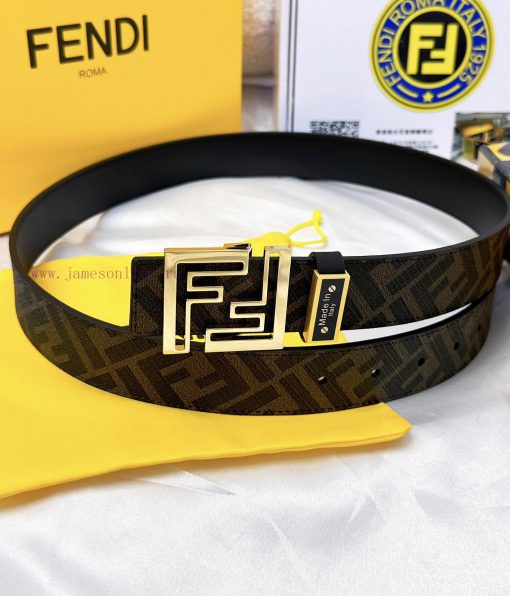 Belt FENDI Fendi ReproductionThe waistband is made of 100% cowhide, ensuring a double-layer 7veedllz - Image 6
