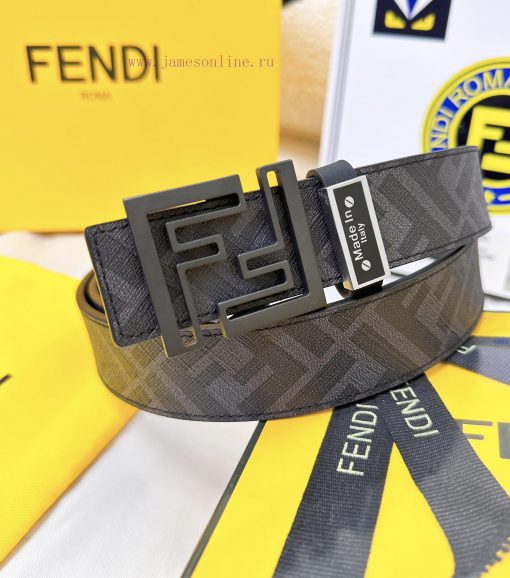 Belt FENDI Fendi ReproductionThe waistband is made of 100% cowhide, ensuring a double-layer hkn6fq64 - Image 3