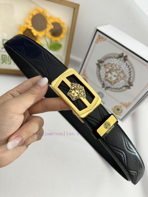 Versace automatic beltMaterial: Leather Belt with 100% Head Layer. The leather belt is guara j6l5tikt - Image 6