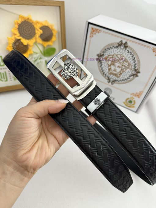 Versace automatic beltMaterial: Leather Belt with 100% Head Layer. The leather belt is guara j6l5tikt - Image 7