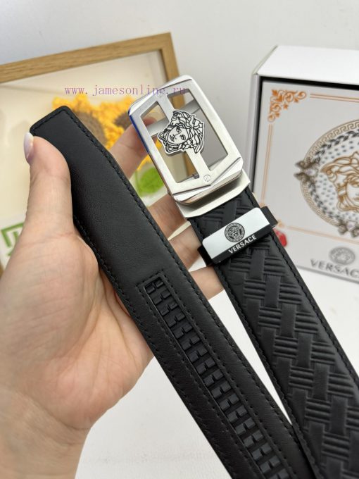Versace automatic beltMaterial: Leather Belt with 100% Head Layer. The leather belt is guara j6l5tikt - Image 9
