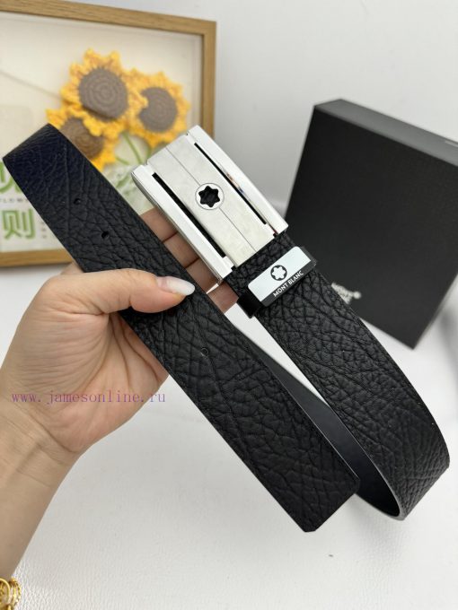 MontblancMaterial: Leather Belt with 100% Head Layer. The leather belt is guaranteed to be g 4muwhd1f - Image 3