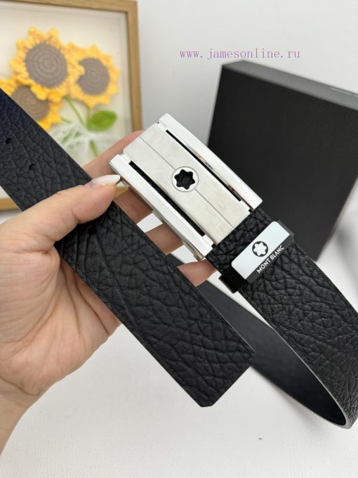 MontblancMaterial: Leather Belt with 100% Head Layer. The leather belt is guaranteed to be g 4muwhd1f - Image 4