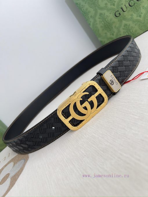 Gucci Gucci Belt ️ BeltHanging buckle, pure steel material buckle head, top layer cowhide, p rck9xb84 - Image 7